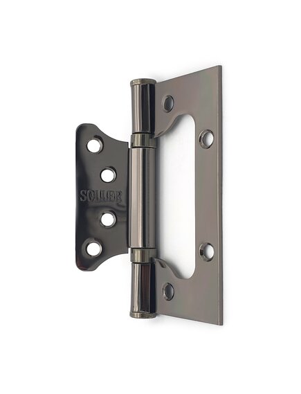 Петля дверная накладная 4" SOLLER кофе глянец