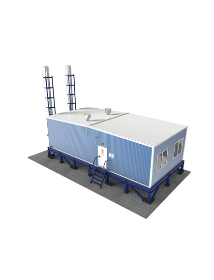 Крышные водогрейные блочно-модульные котельные на газе и дизеле