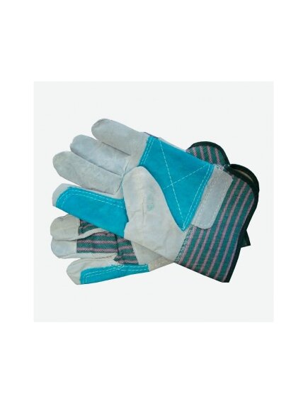 Перчатки спилковые комбинированные, усиленные