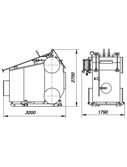 Котёл паровой Е-1,0-0,9М (КПН-1,0-9М)
