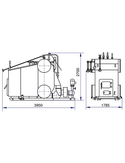 Котёл паровой Е-1,0-0,9Р