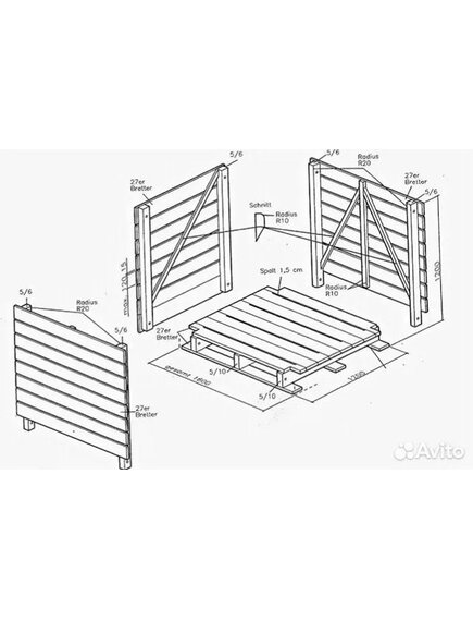 Деревянные овощные ящики (контейнеры) для хранения и перевозки | Опт