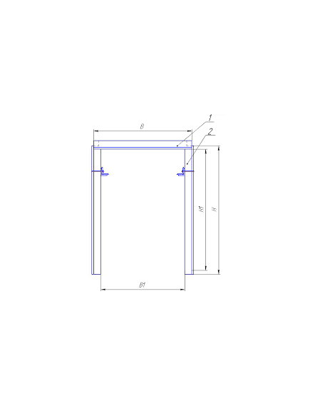 Крепь металлическая податливая трапециевидная КМП-Т (четырехстоечная)