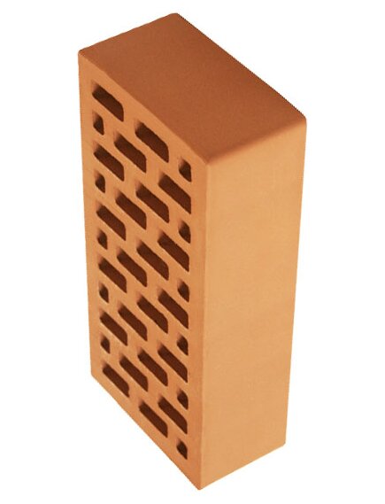 Облицовочный одинарный кирпич М-150 персиковый