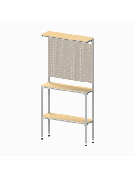 Узкий стенд-стойка с перфорированной панелью, серия 30
