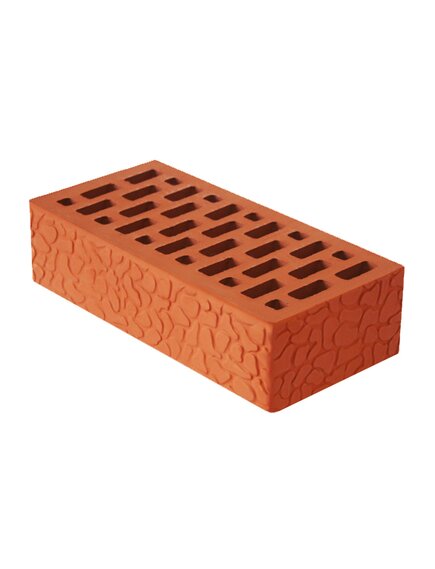 Облицовочный одинарный кирпич М-150 красный черепашка