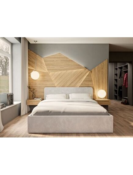 Бюджетная кровать Дели с мягким изголовьем