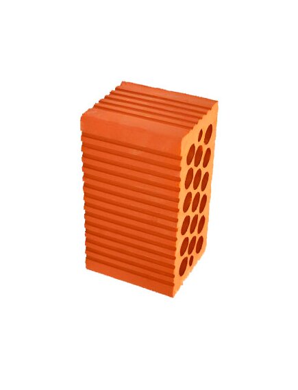 Камень строительный полнотелый с отверстиями