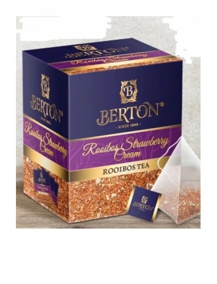 Чай Ройбуш Клубника со сливками BERTON
