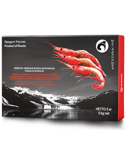 Креветка северная варено-мороженая PANDALUS BOREALIS