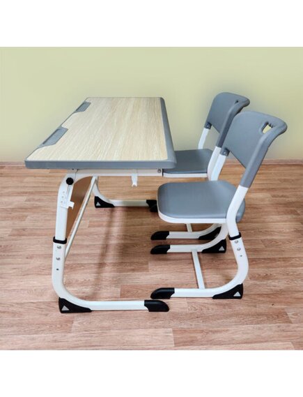 Парта двухместная регулируемая (без стульев) с уцененной столешницей