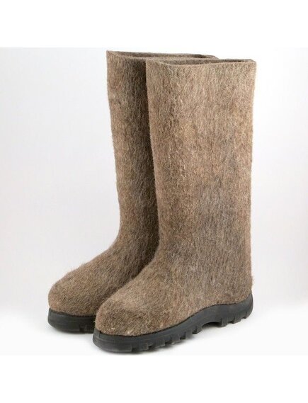 Валенки серые на полиуретановой подошве