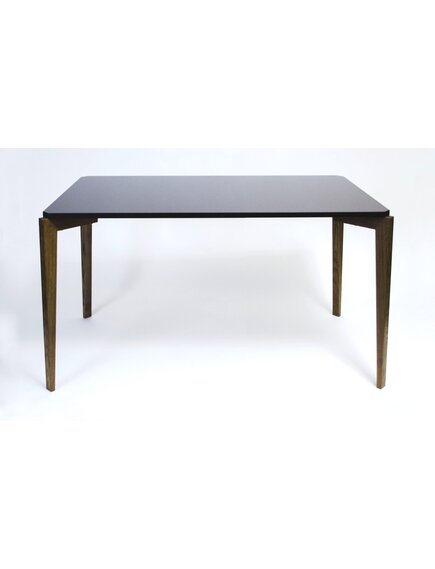 Стол RECTANGLE COMPACT обеденный, столешница черная