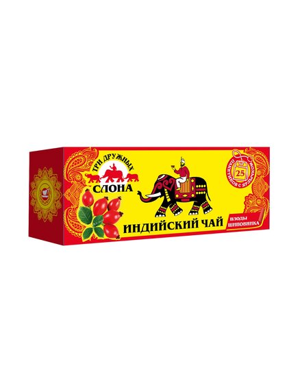 Чай черный индийский "Коллекция Классическая" с шиповником 25 пак.