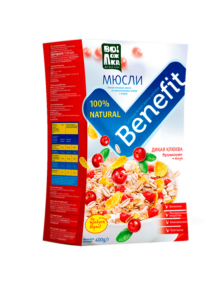 Мюсли BENEFIT Дикая клюква
