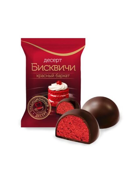 Десерт Бисквичи Красный бархат