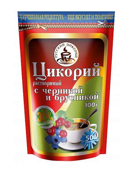 Цикорий растворимый с черникой и брусникой ЗИП "Русский цикорий"