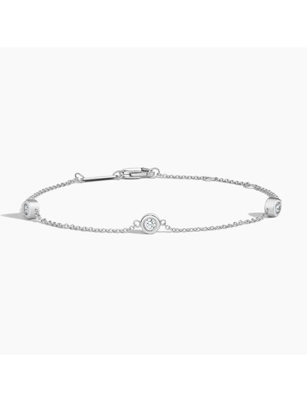 Браслет Три бриллианта BEZEL