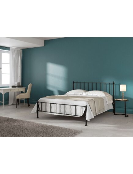 Металлическая кованая кровать Лайт (LITE) с двумя спинками