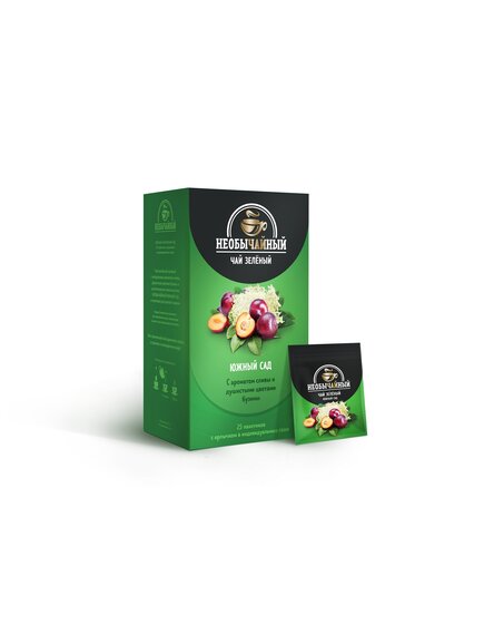 Южный сад | Чай зеленый "Необычайный" 25 пакетиков в саше.