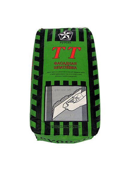 УНИВЕРСАЛЬНАЯ ШПАТЛЕВКА ТТ В МЕШКАХ ПО 20 КГ СЕРАЯ (РУСЕАН)