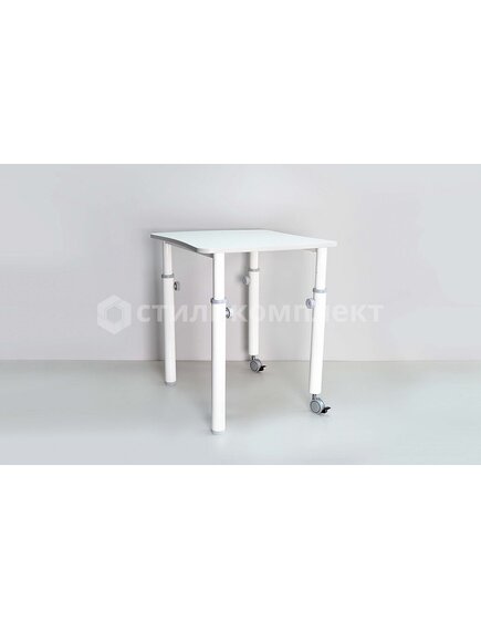 Стол ученический модульный одноместный с возможностью объединения для групповых занятий, регулируемый по высоте