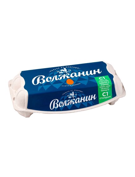 Яйца куриные пищевые столовые «Волжанин» первой категории