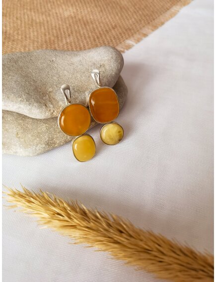 Серьги из янтаря