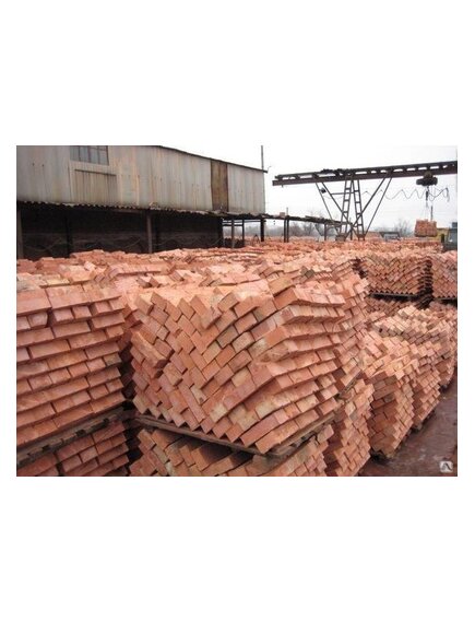 Кирпич керамический цокольный полнотелый, красный, марка прочности M125, 250х120х65 мм