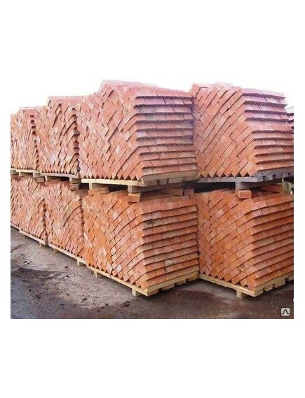 Кирпич керамический фундаментный полнотелый, красный, марка прочности M125, 250х120х65 мм