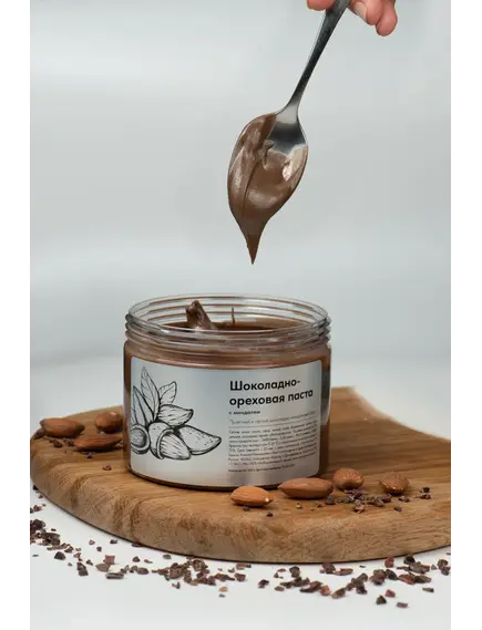 Шоколадно-ореховая паста с миндалем, 350 г