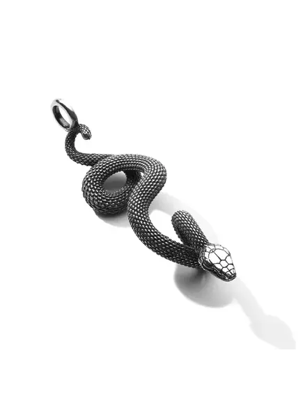 Подвеска из серебра 925 пробы - змея