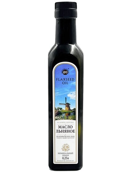 Масло из семян белого льна 0,25 л. (стекло)