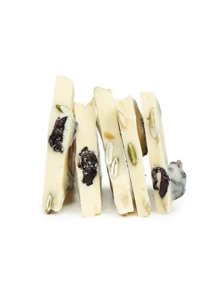 Белый шоколад с вишней, семенами тыквы и подсолнуха, 175 г