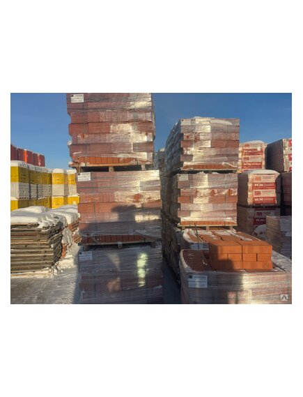 Кирпич забутовочный полнотелый, красный, марка прочности M125, 250х120х65 мм