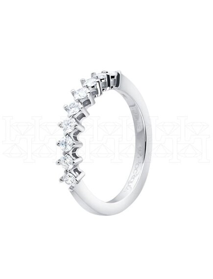 Кольцо из белого золота с бриллиантами