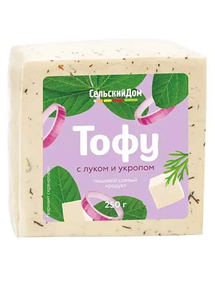 Тофу Сельский Дом с луком и укропом, 250 г
