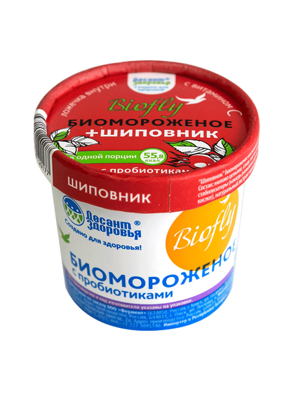Биомороженое кисломолочное BIOFLY Шиповник