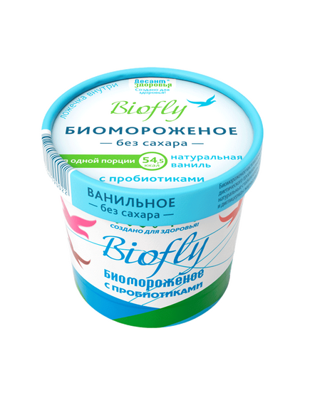 Биомороженое кисломолочное BIOFLY Натуральная Ваниль