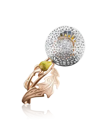 Брошь "Одуванчик"