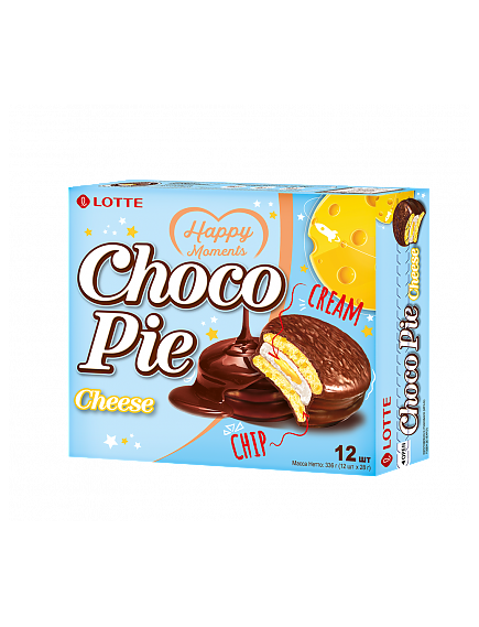CHOCO PIE CHEESE (чокопай сырный) 12 шт