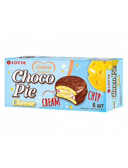 CHOCO PIE CHEESE (чокопай сырный) 6 шт