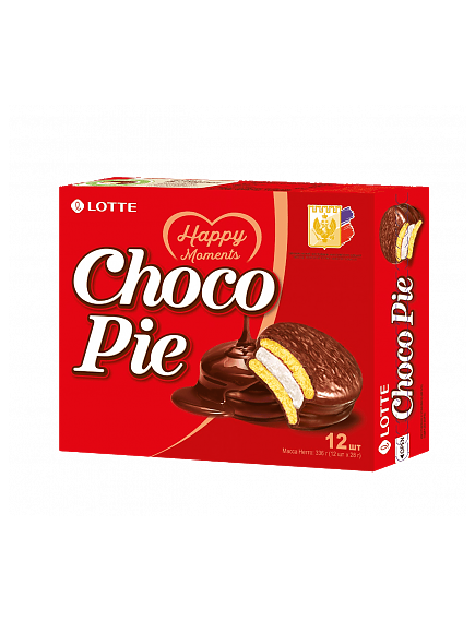 Печенье прослоенное глазированное «CHOCOPIE» классическое 12 шт