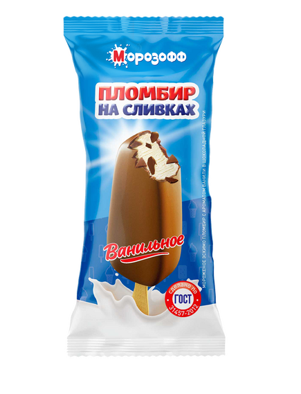 Мороженое Эскимо ванильное