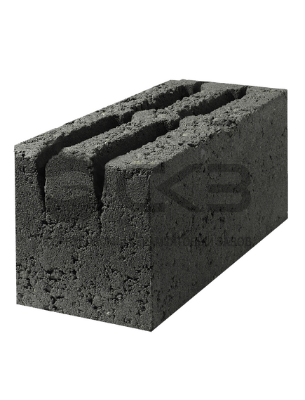 Блок керамзитобетонный стеновой пустотелый четырехщелевой СКЦ 190