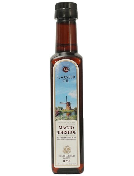 Масло из семян белого льна 0,25 л. ПЭТ OIL