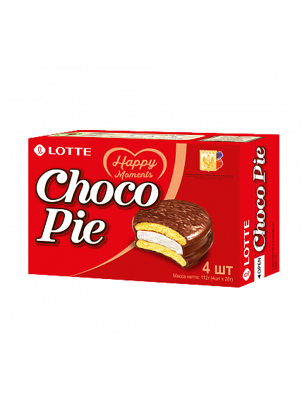 Печенье прослоенное глазированное «CHOCOPIE» классическое 4 шт