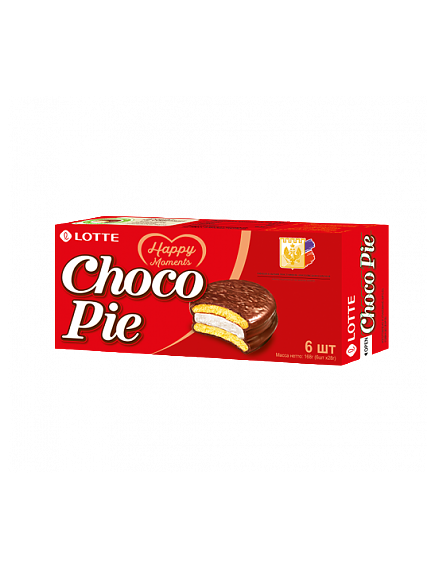 Печенье прослоенное глазированное «CHOCOPIE» классическое 6 шт