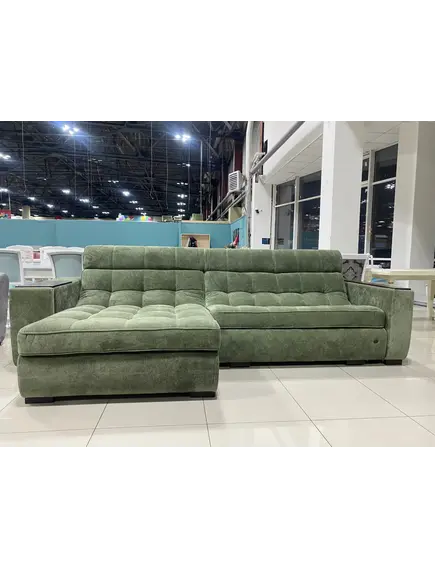 Диван Манхэттен с увеличенной оттоманкой и локоть-баром