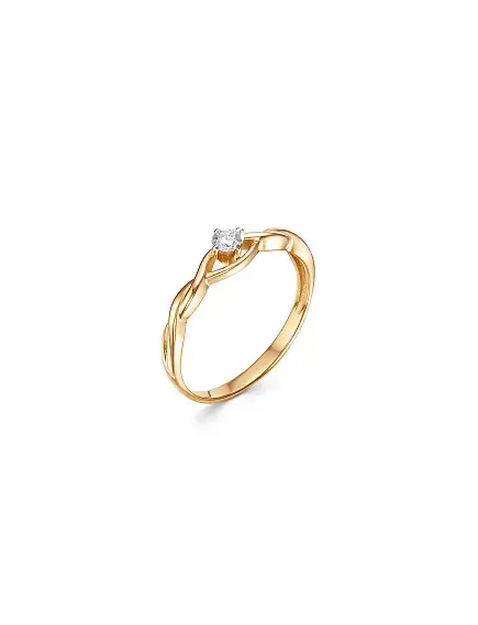 Помолвочное кольцо, Золото 585, Бриллиант